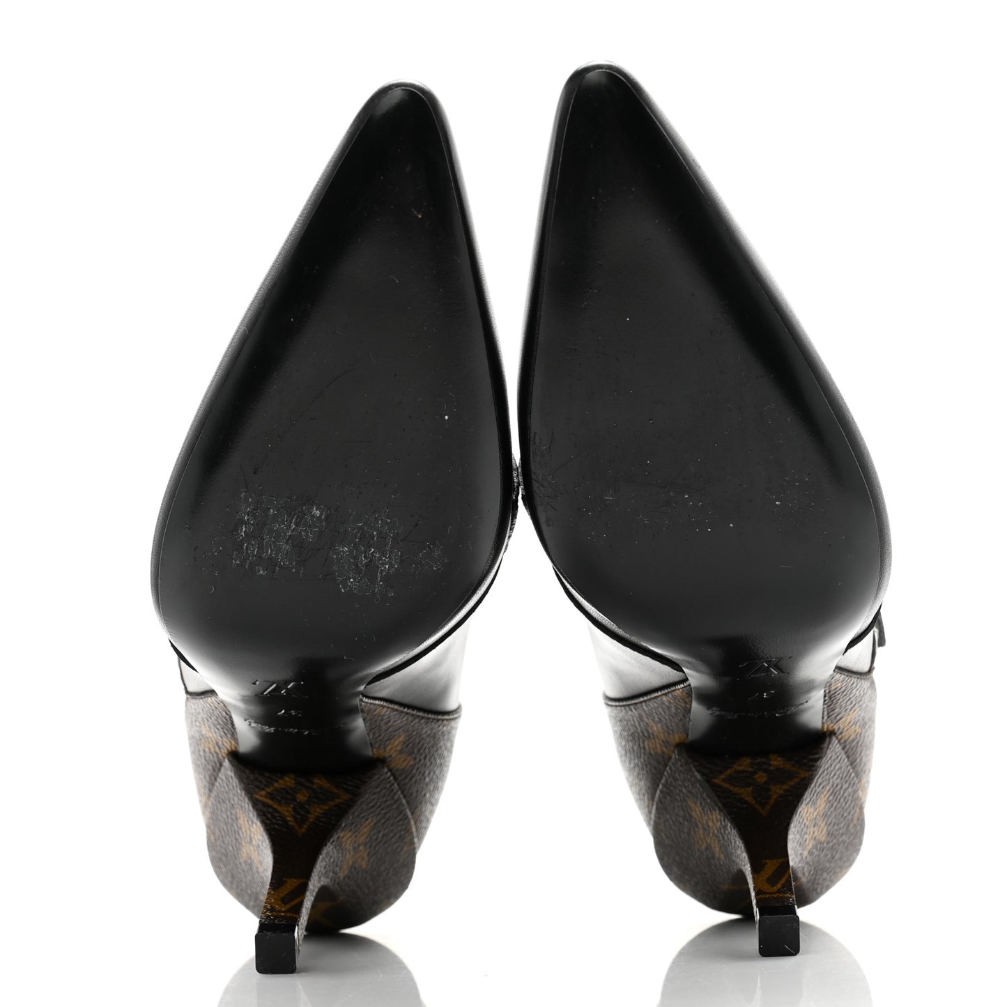 Calfskin Monogram Janet Ankle Boots 37 Black