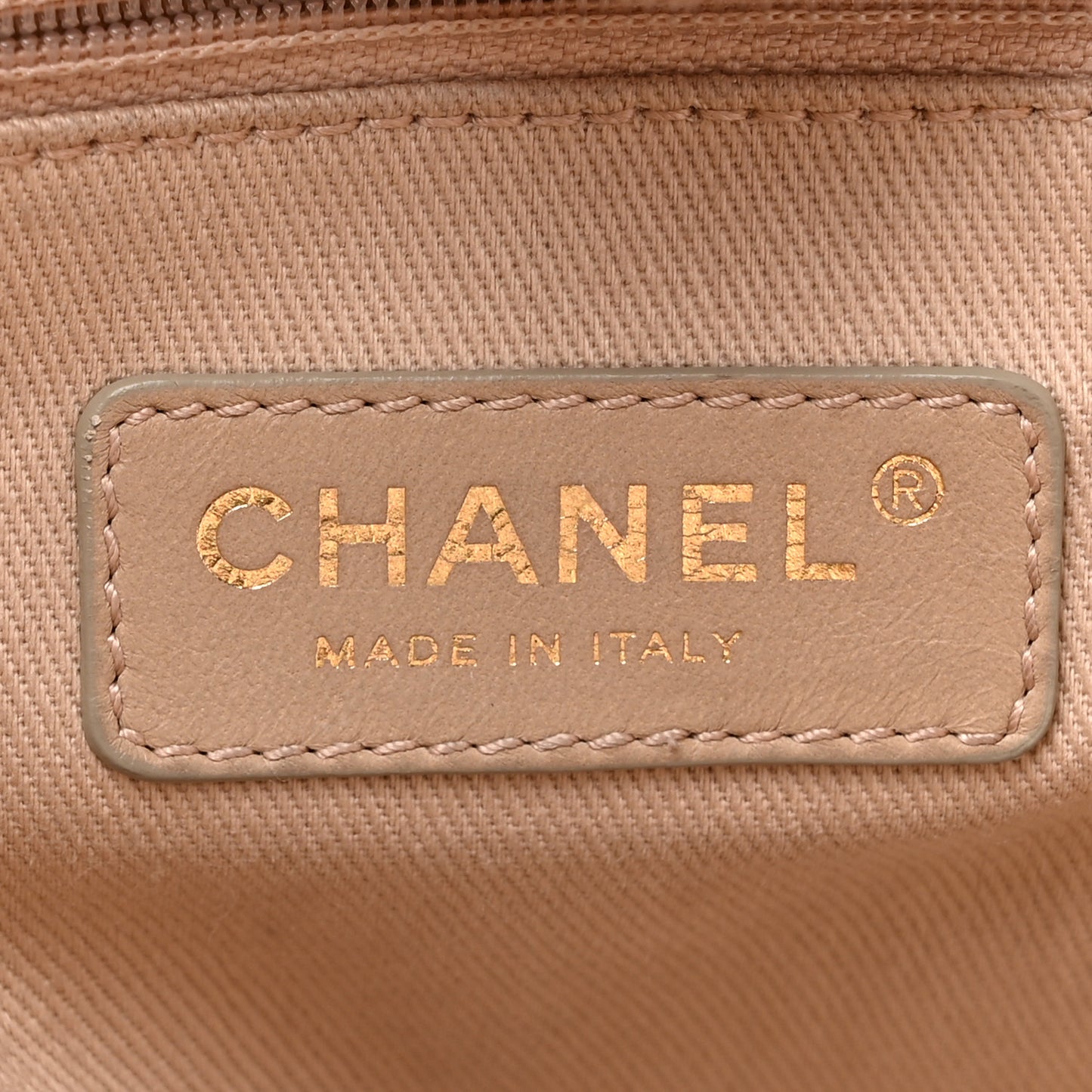 Mixed Fibers Calfskin Medium Deauville Tote Light Pink