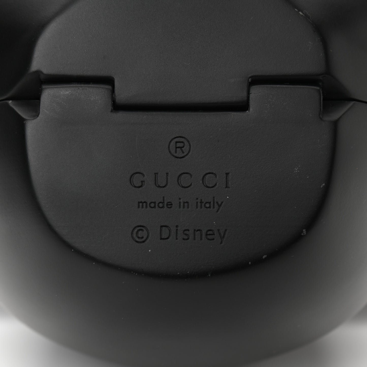 X DISNEY Plastic Mickey Mouse Top Handle Bag Matte Black