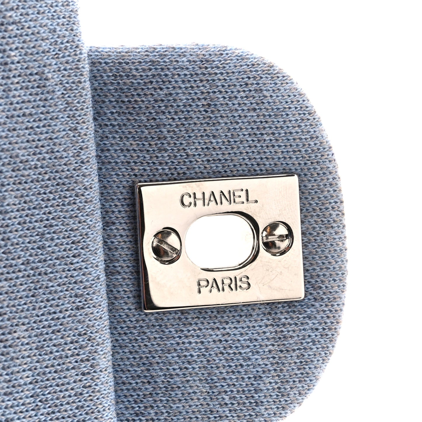 Jersey Quilted Small Double Flap Blue Clair