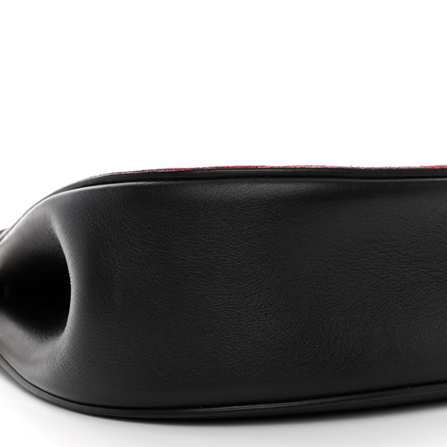 Suede Calfskin Wonder Woman Patchwork Drew Shoulder Bag Black