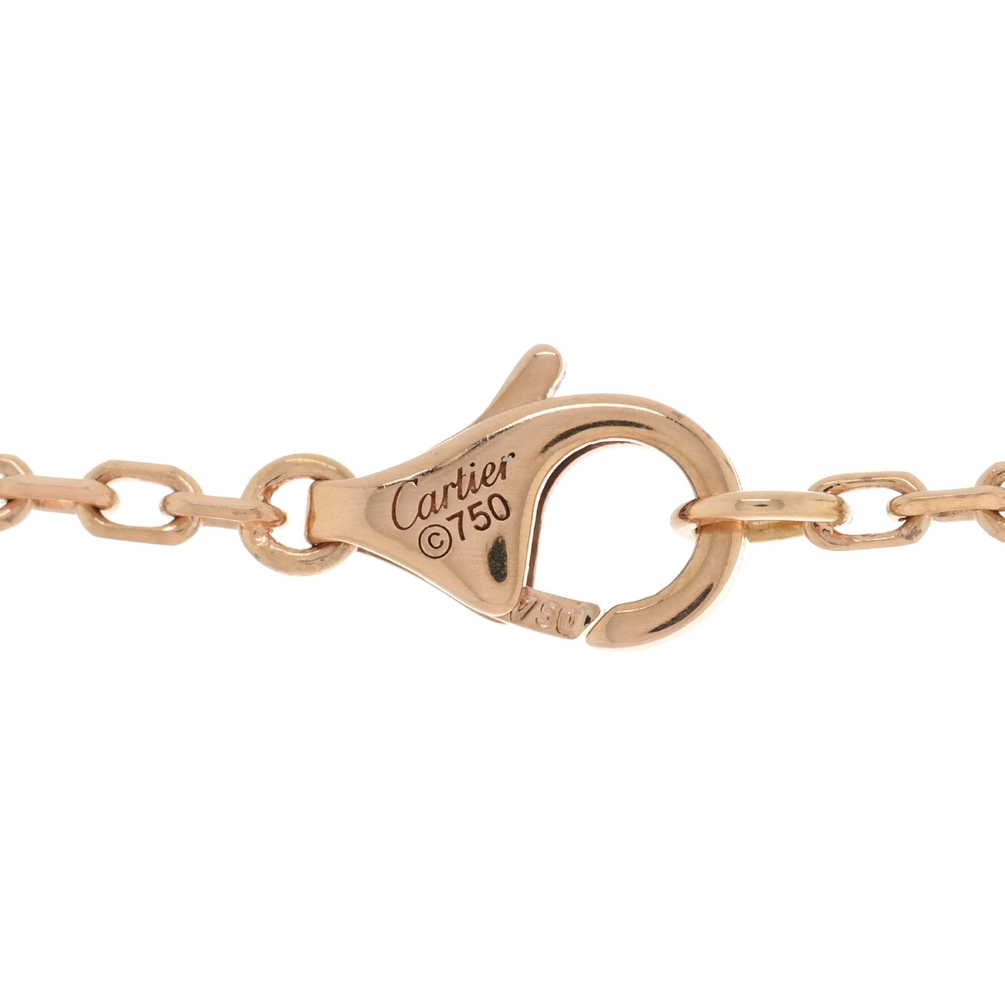 18K Pink White Yellow Gold Diamond Trinity Pendant Necklace