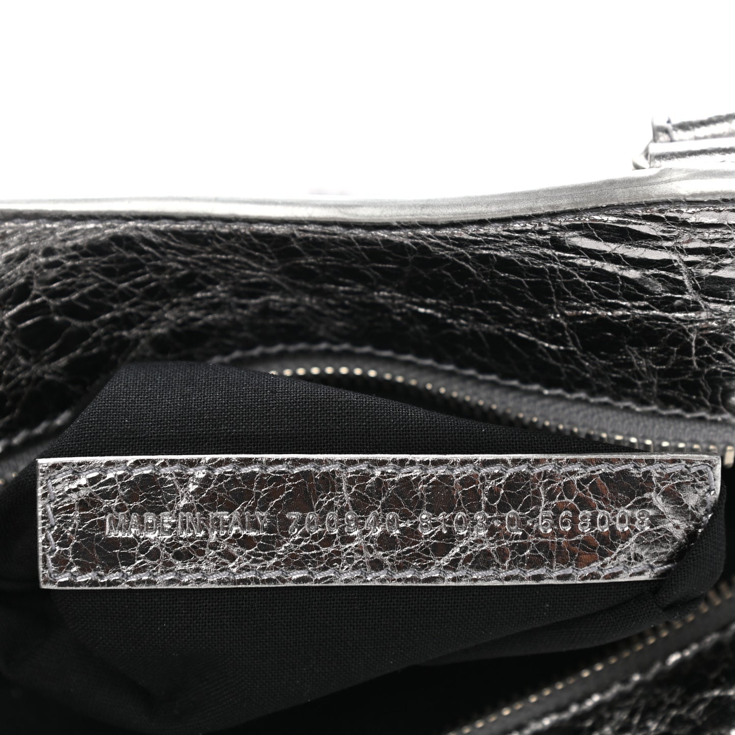 Agneau Arena Crystal Neo Cagole Handbag XS Silver