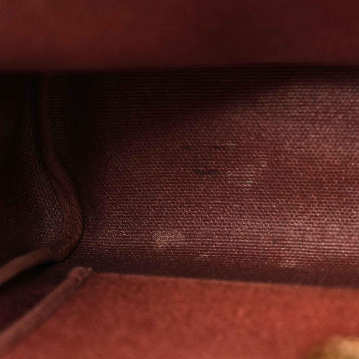 Toile Vache Calfskin Herbag 30 PM Havane