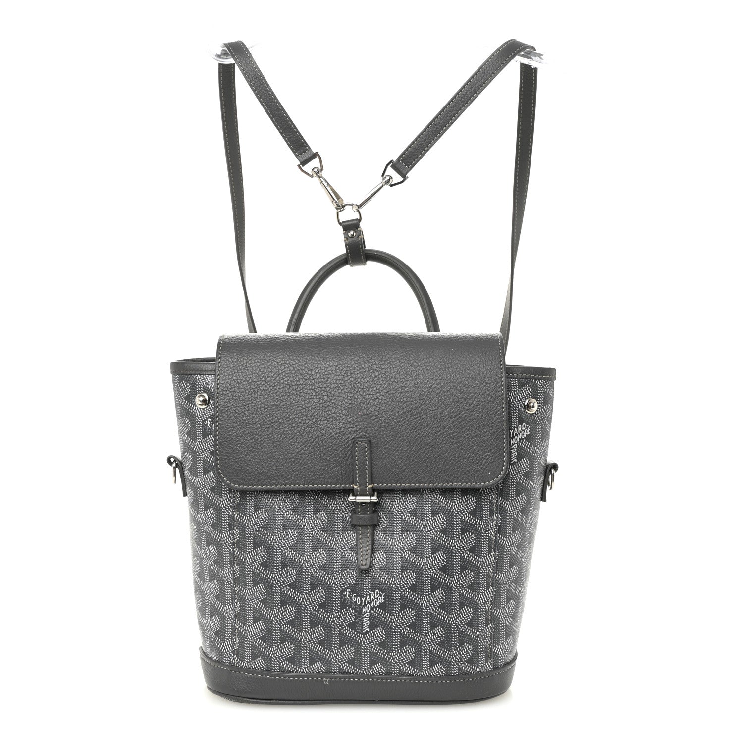 Goyard Goyardine Calfskin Mini Alpin Backpack Grey 1853287 – FASHIONPHILE