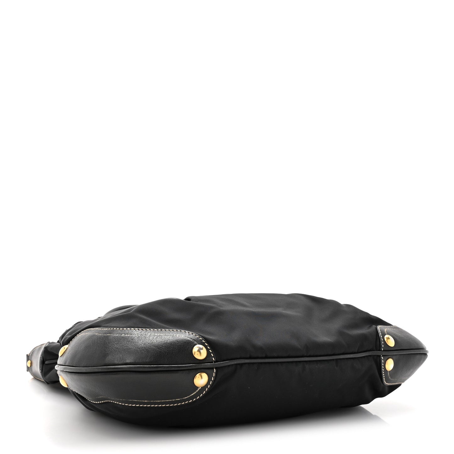 Tessuto Nylon Soft Calf Small Tote Black