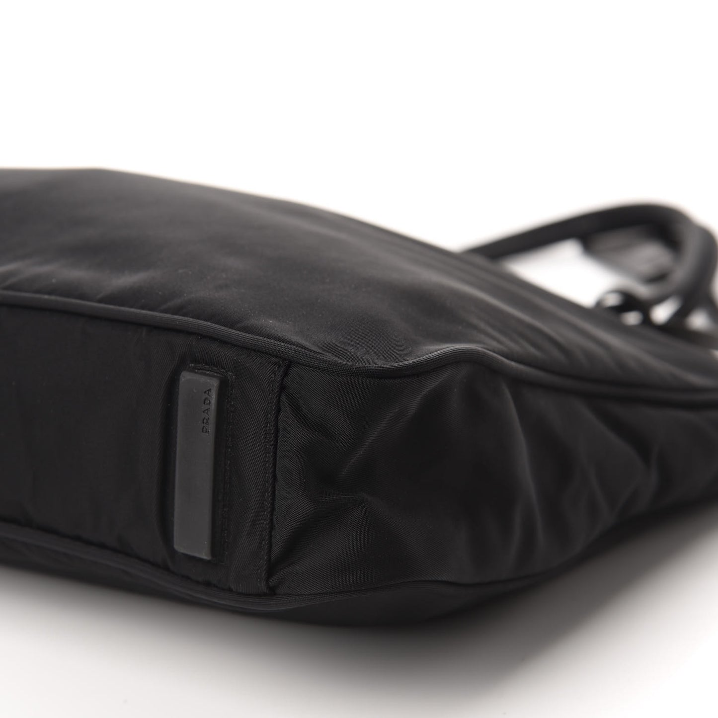 Tessuto Nylon Lock Shoulder Bag Black