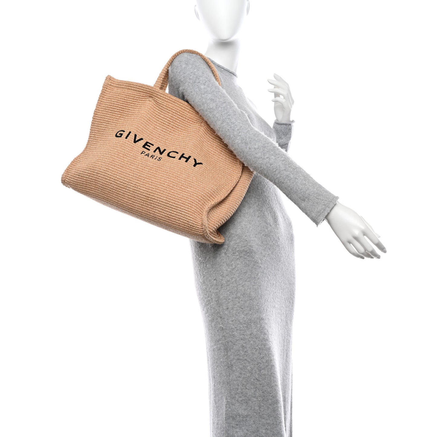 Raffia Large G Shopping Tote Natural