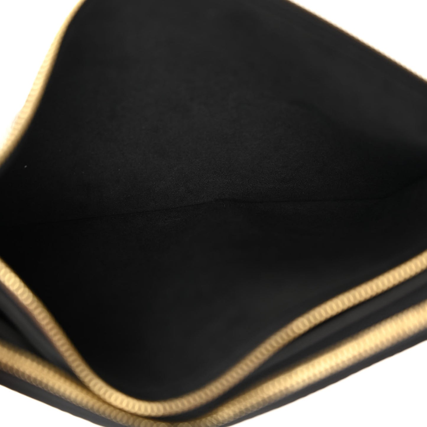 Empreinte Monogram Giant Double Zip Pochette Black Cream