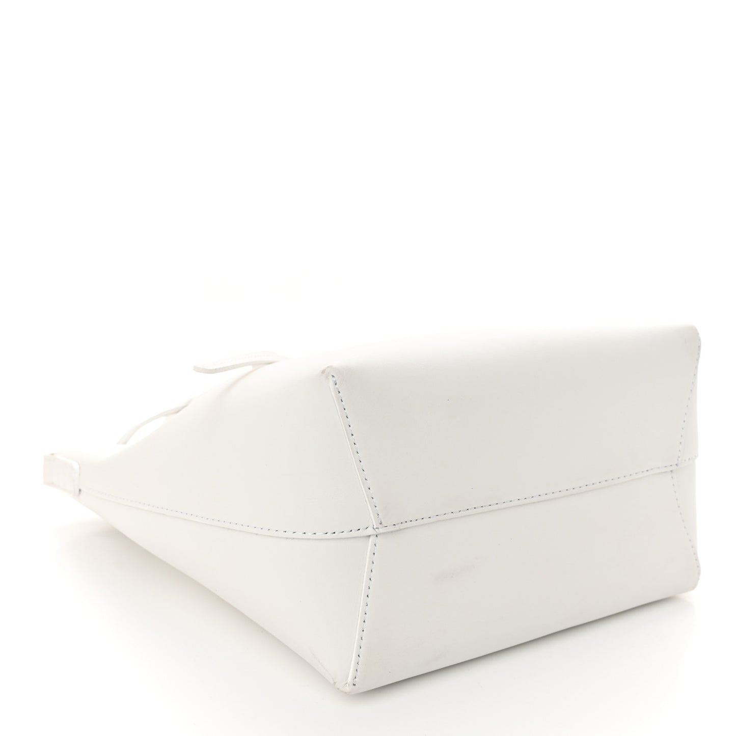 Calfskin Mini Bucket Bag White