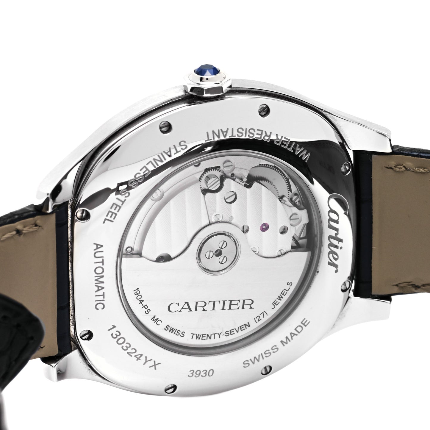 Stainless Steel Alligator 41mm Drive De Cartier Automatic Watch