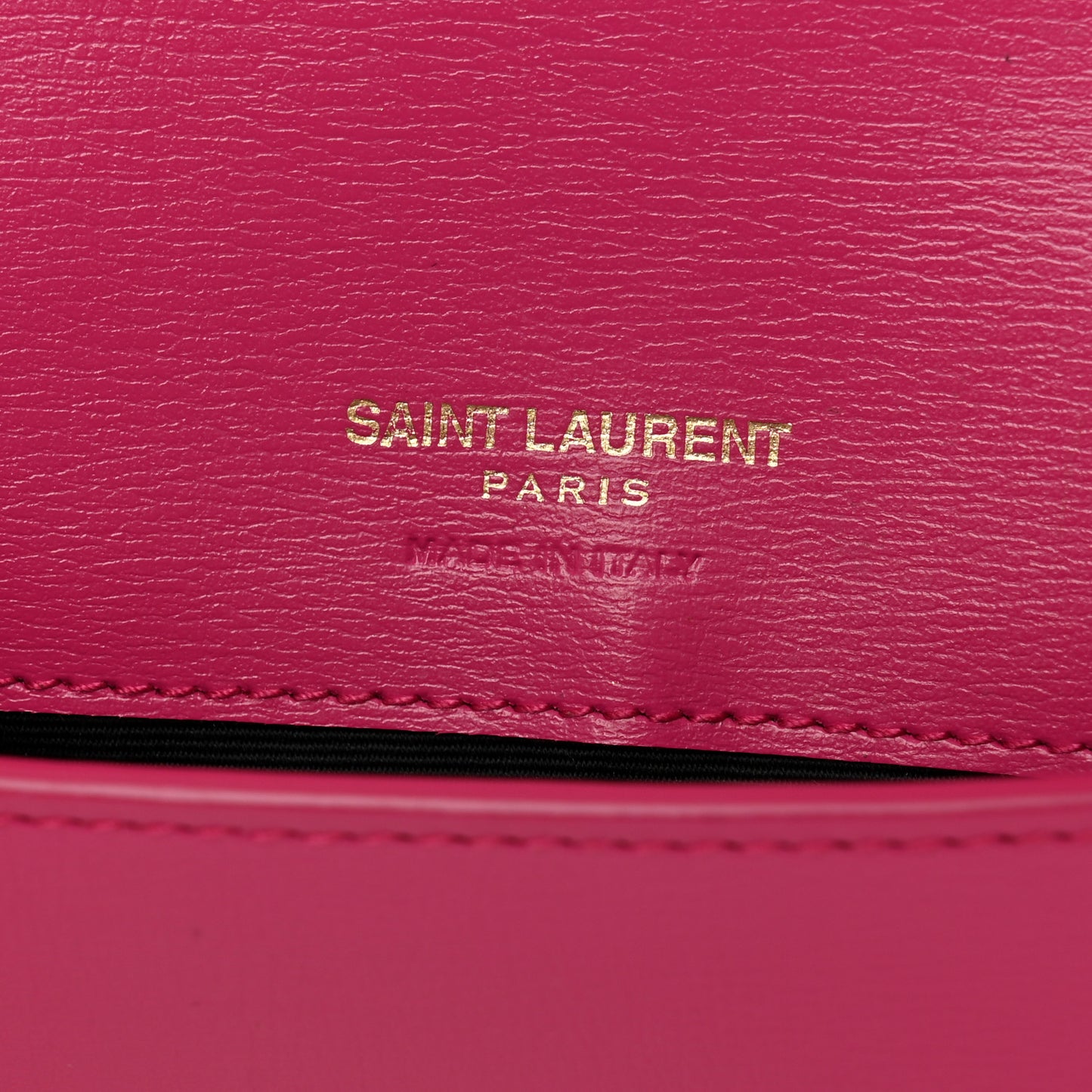 Smooth Calfskin Monogram Phone Holder Crossbody Fuchsia Couture