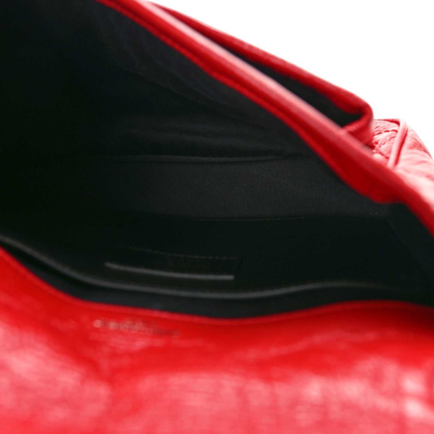 Crinkled Calfskin Matelasse Monogram Baby Niki Chain Satchel Rouge Eros