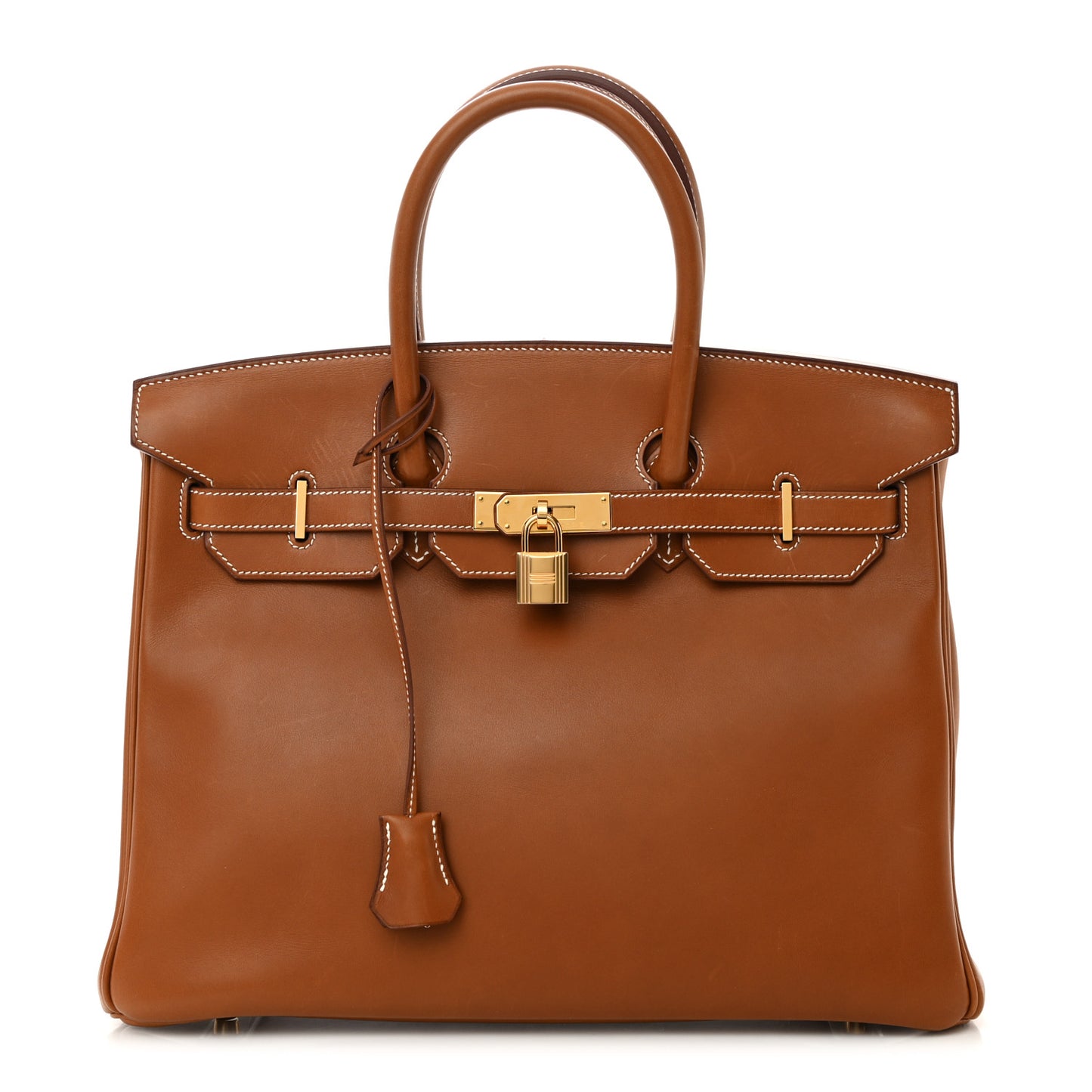 Natural Barenia Birkin 35 Fauve