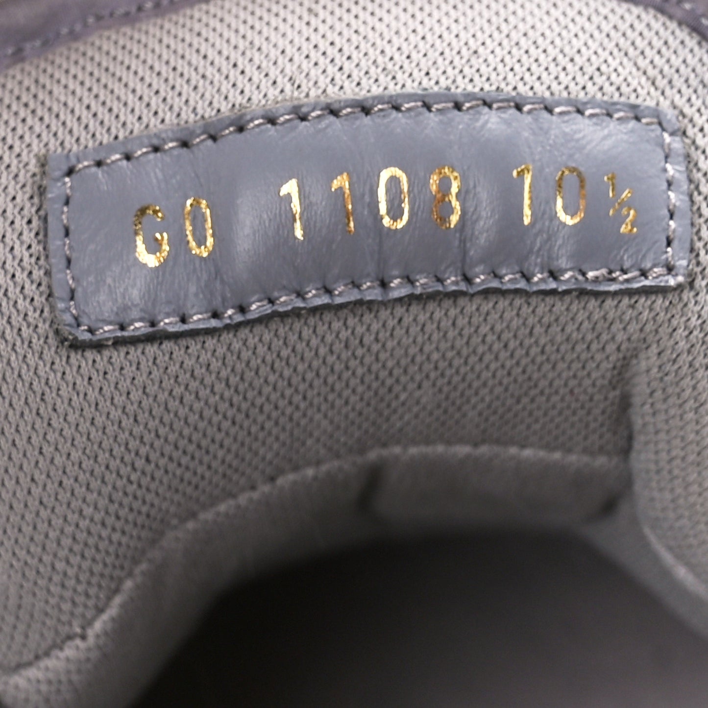 Technical Mesh Metallic Monogram Mens Run Away Pulse Sneakers 10.5 Grey