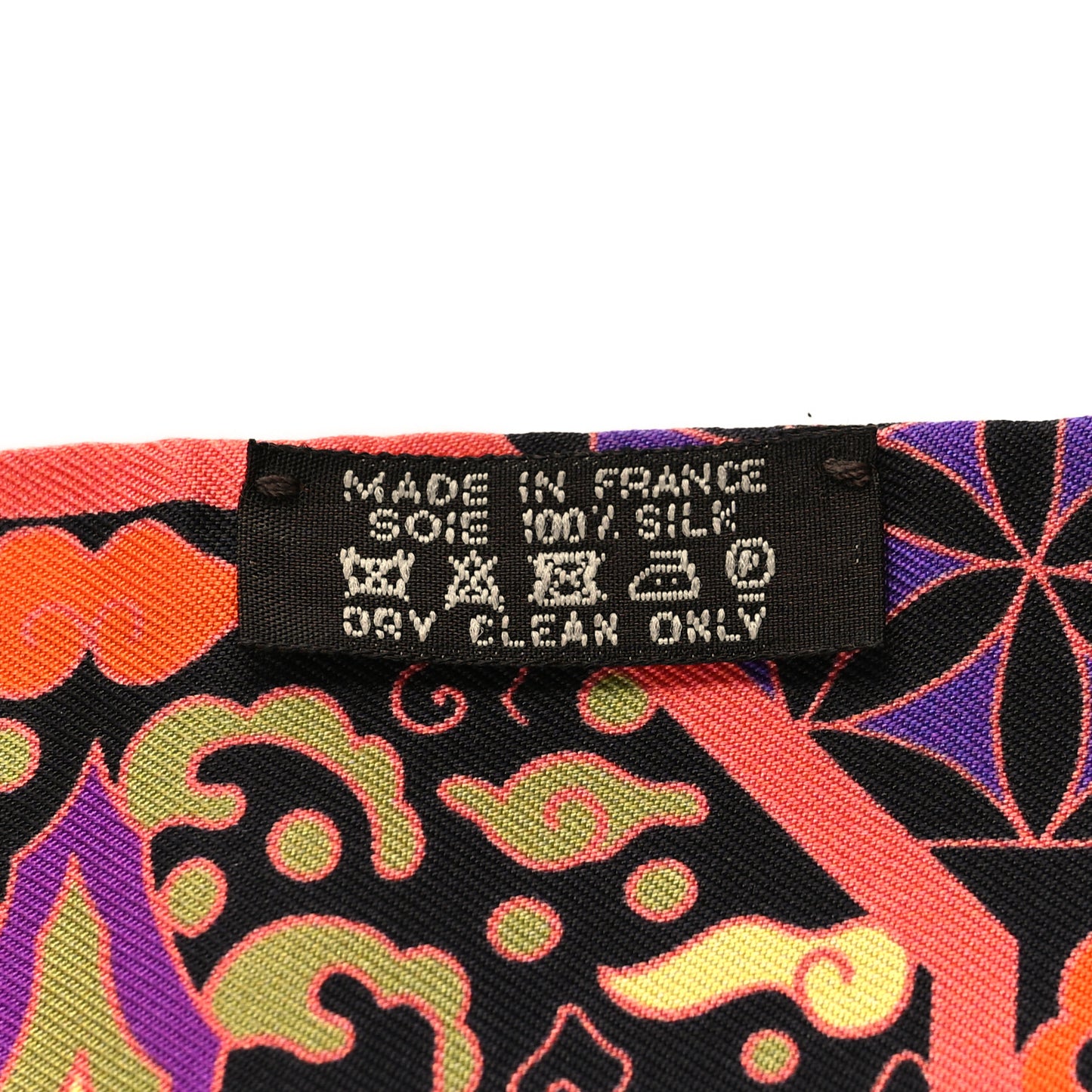 Silk Collections Imperiales Twilly Orange Fuchsia Black