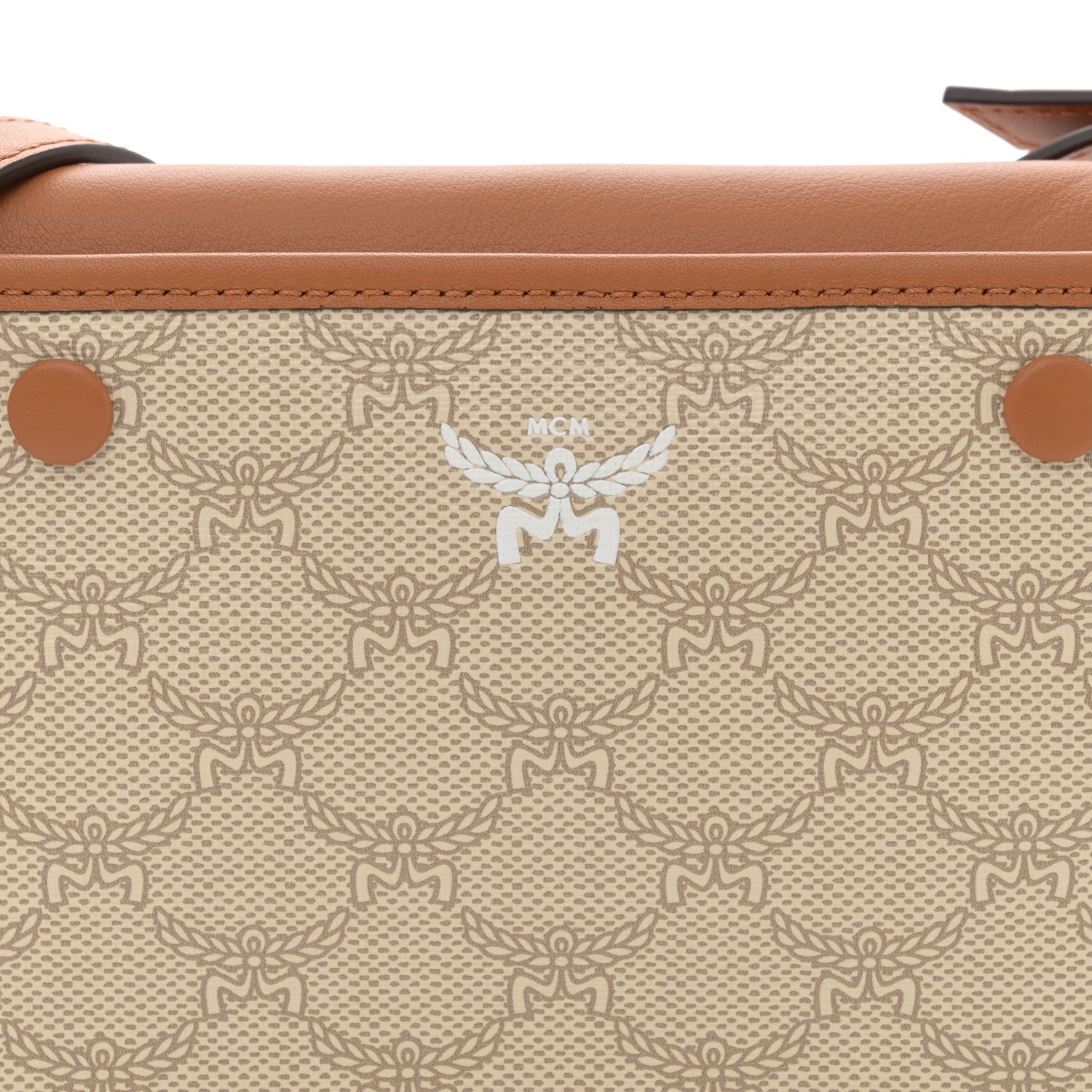 MCM Lauretos Nappa Small Himmel Crossbody Oatmeal 10 of 12