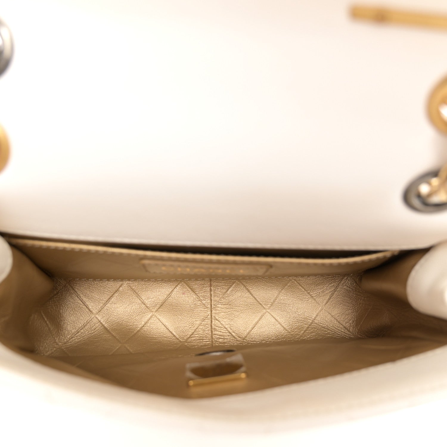 Chanel Lambskin Quilted Mini Coco Clips Flap White 5 of 12