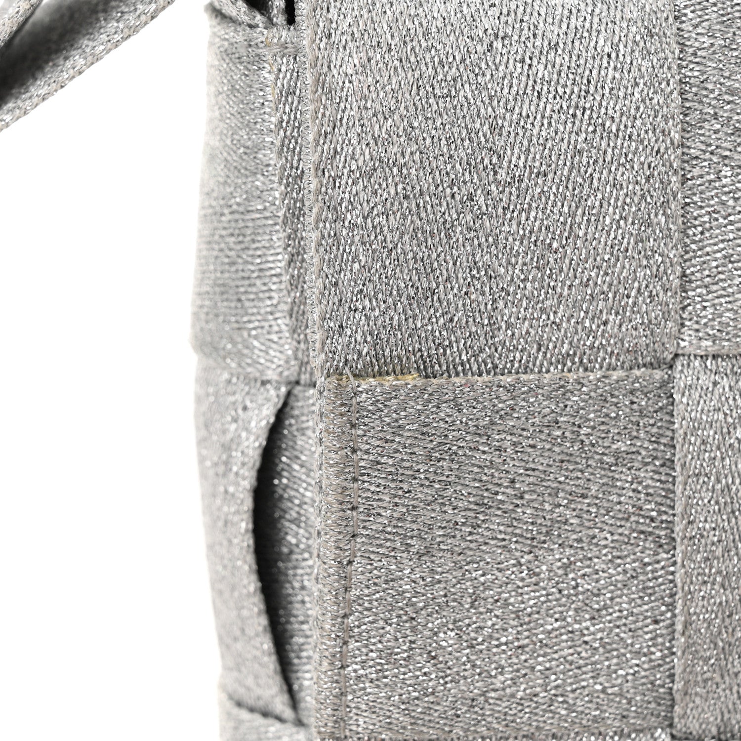 Bottega Veneta Webbing Maxi Intrecciato Cassette Bag Silver 15 of 15