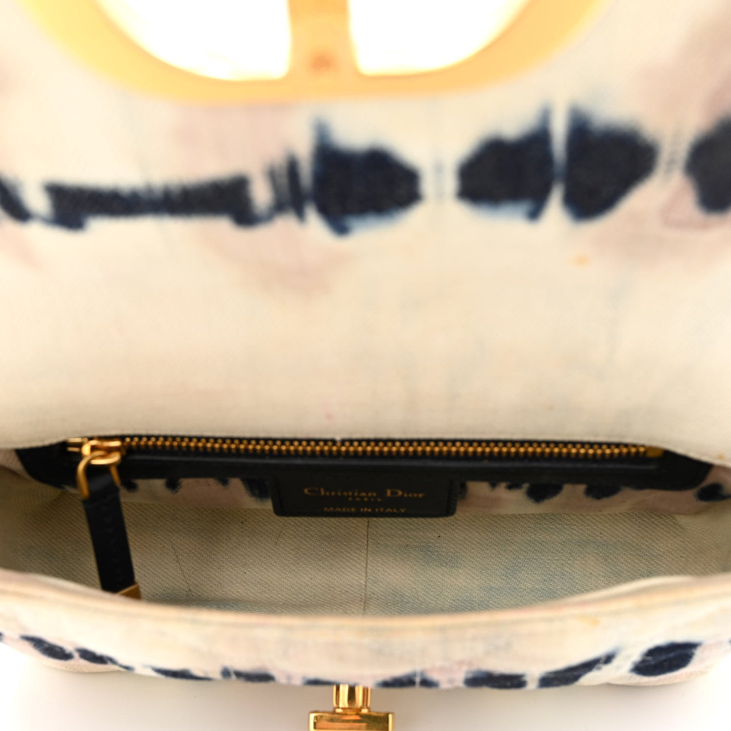Denim Tie Dye Cannage Small Caro Bag Multicolor