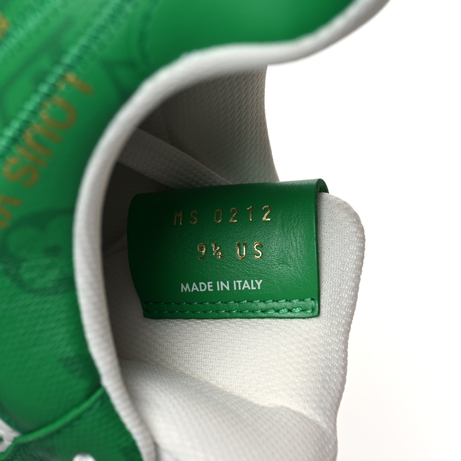 Louis Vuitton X NIKE AIR FORCE 1 Calfskin Monogram Mens Low Top Sneakers 9.5 Green 8 of 10