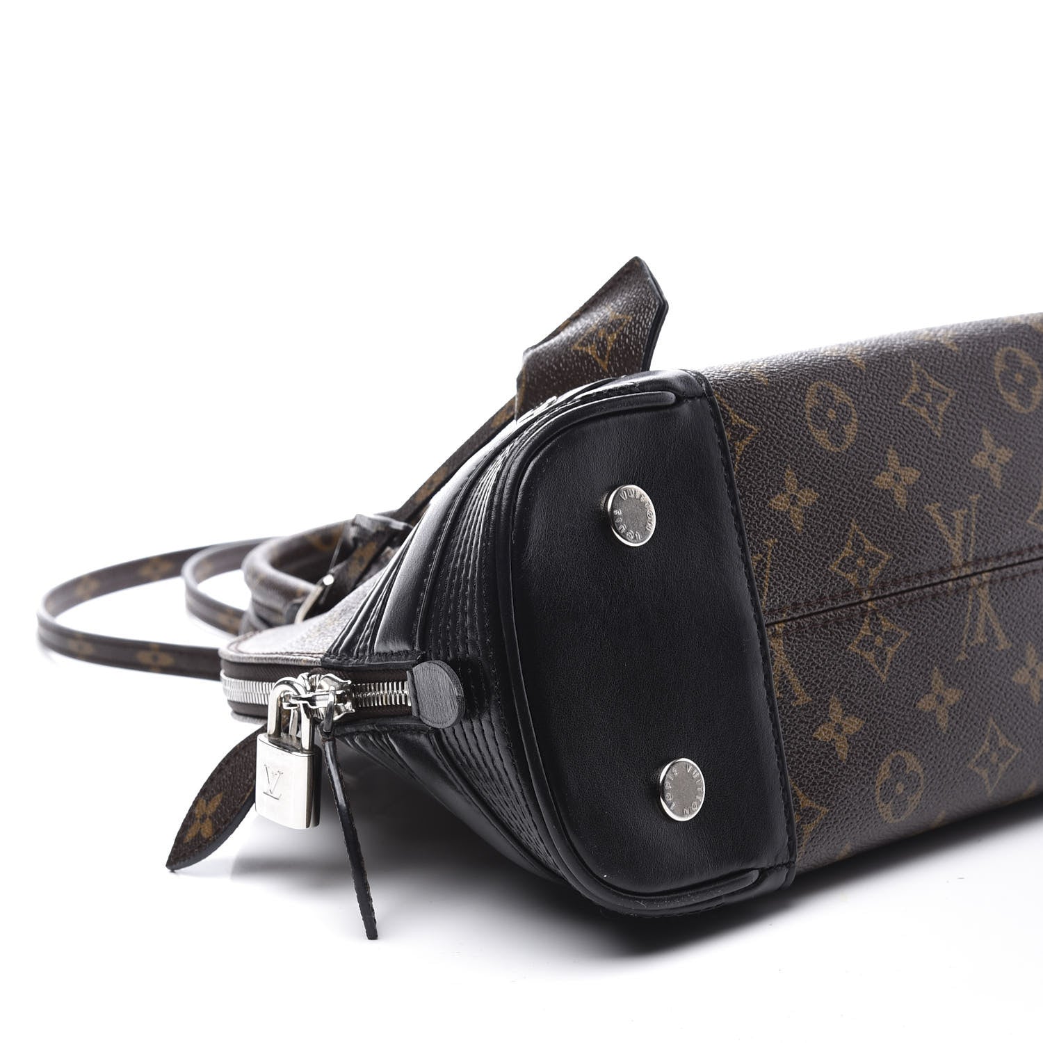 Louis Vuitton Shiny Monogram Alma PM Black 5 of 9