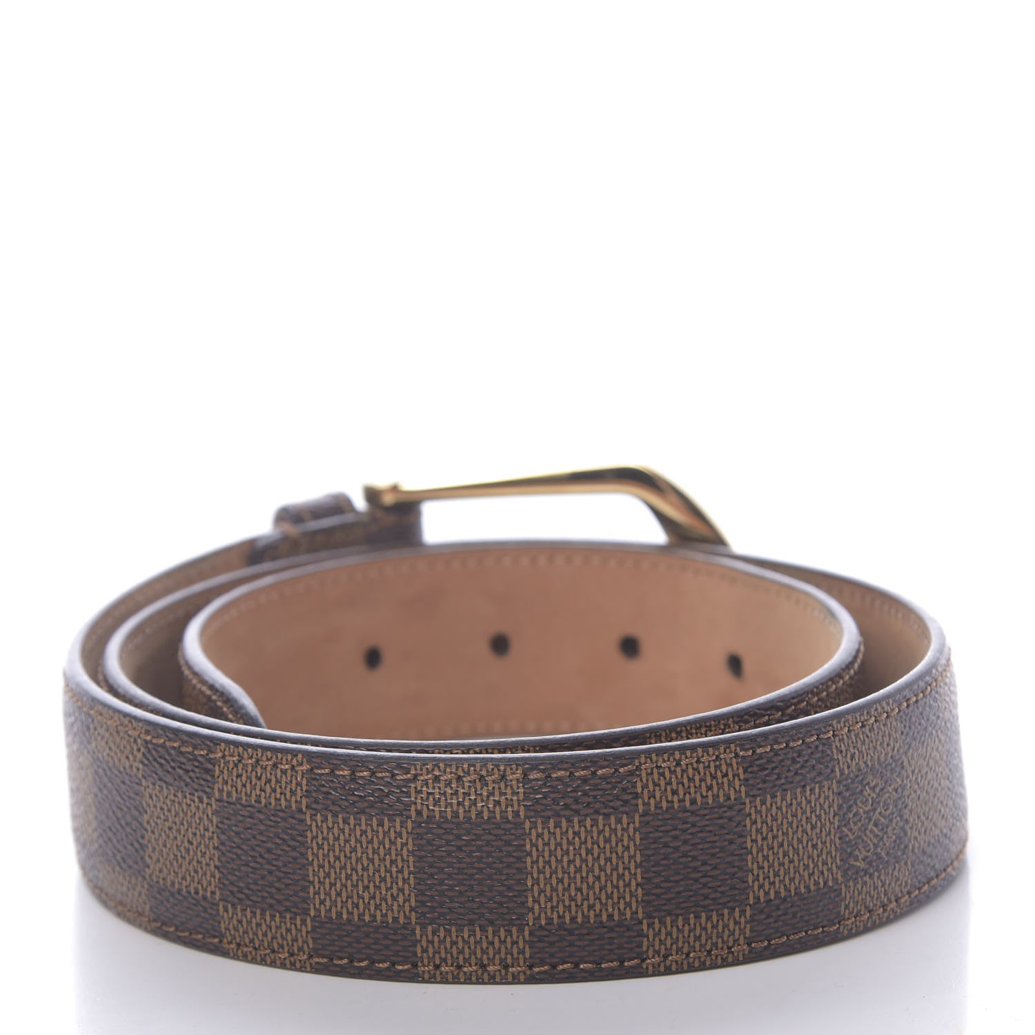 Louis Vuitton Damier Ebene Riveted Belt 85 34 2 of 7