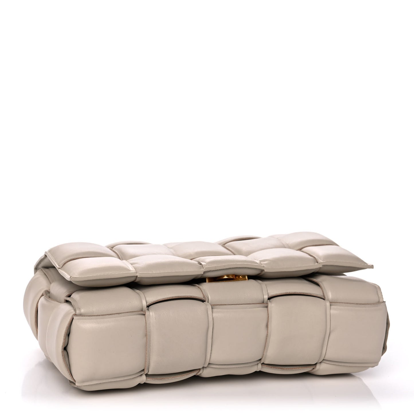 Nappa Maxi Intreccio Padded Cassette Crossbody Bag Plaster