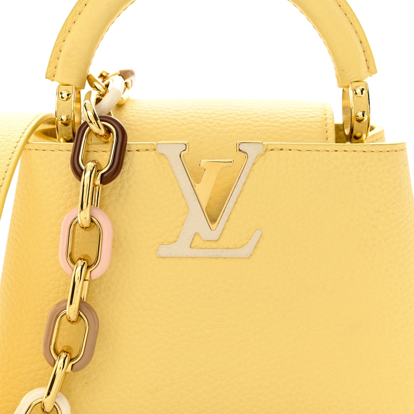 Taurillon Mini Capucines Jaune Plume