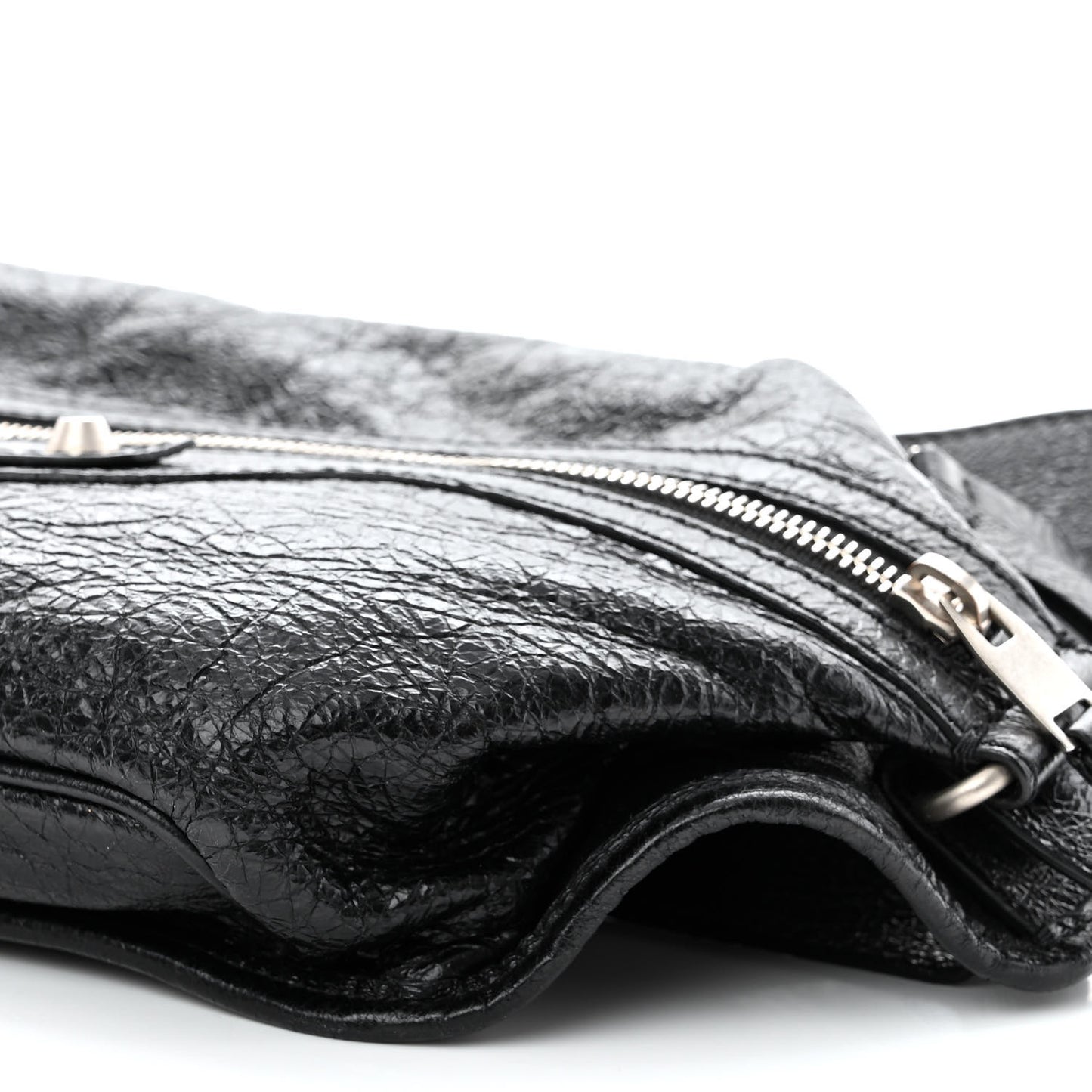 Lambskin Classic Hardware Neo Lift Hip Bag Black