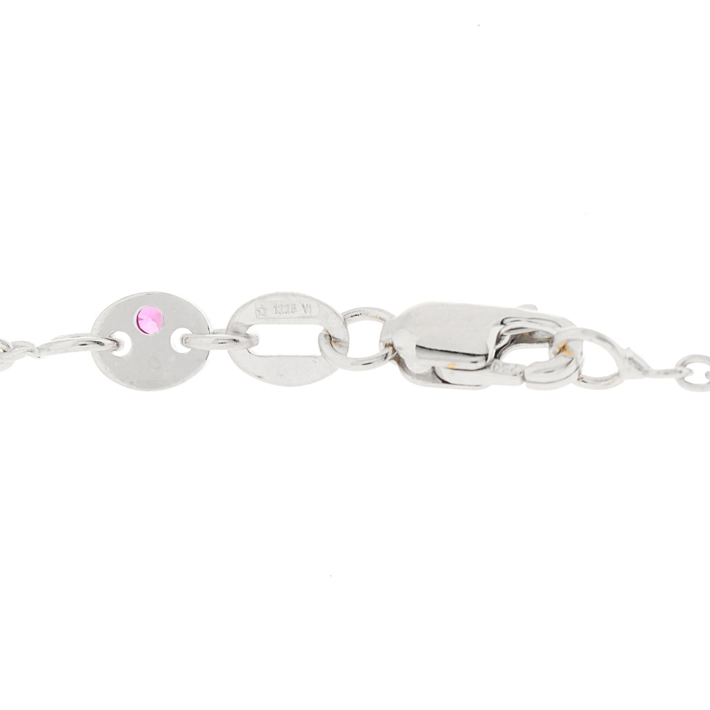 18K White Gold Diamond Open Heart Drop Pendant Necklace