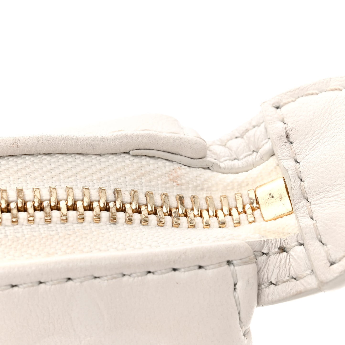 Lambskin Embossed Monogram Coussin PM Beige Cream