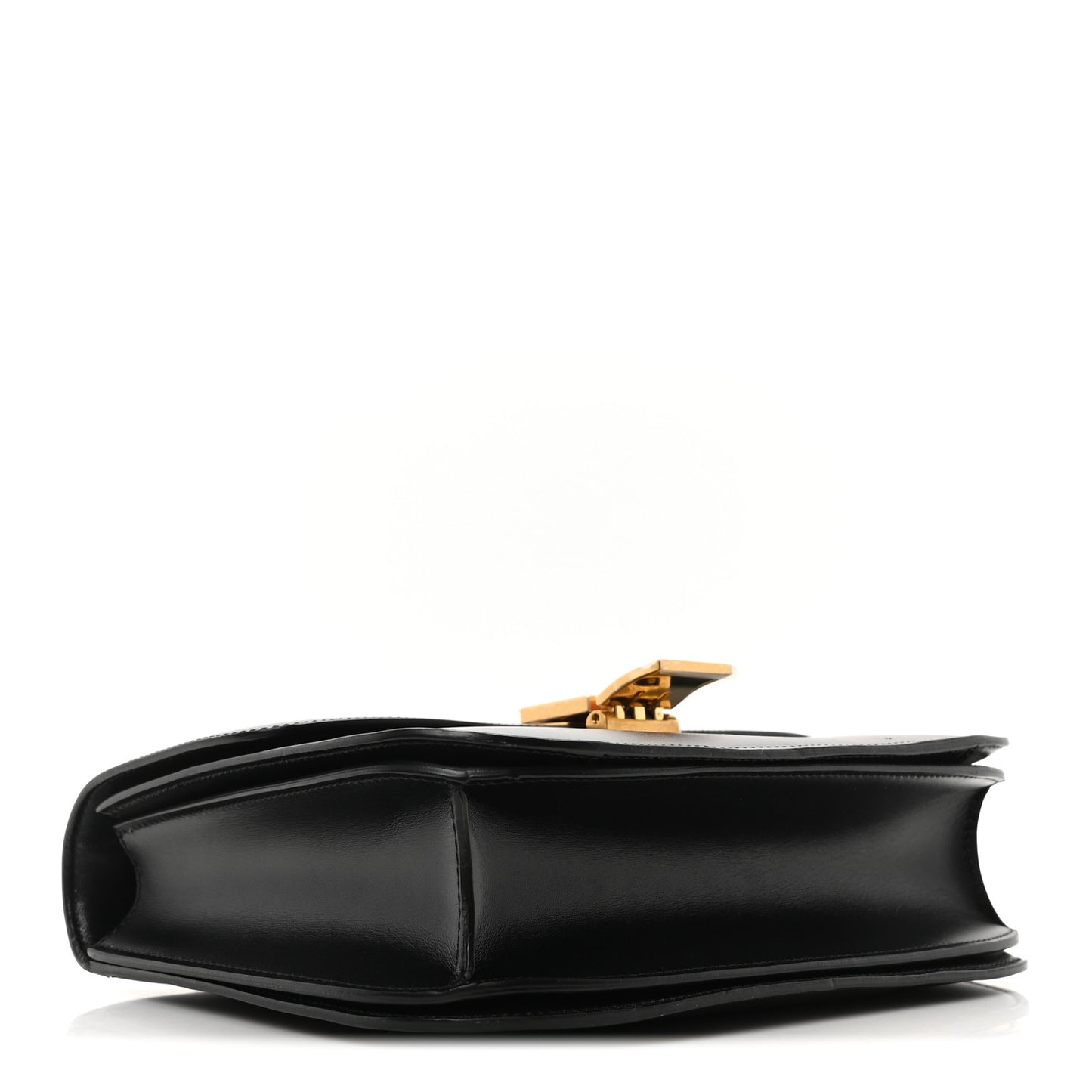 Box Calfskin Medium Classic Box Flap Bag Black