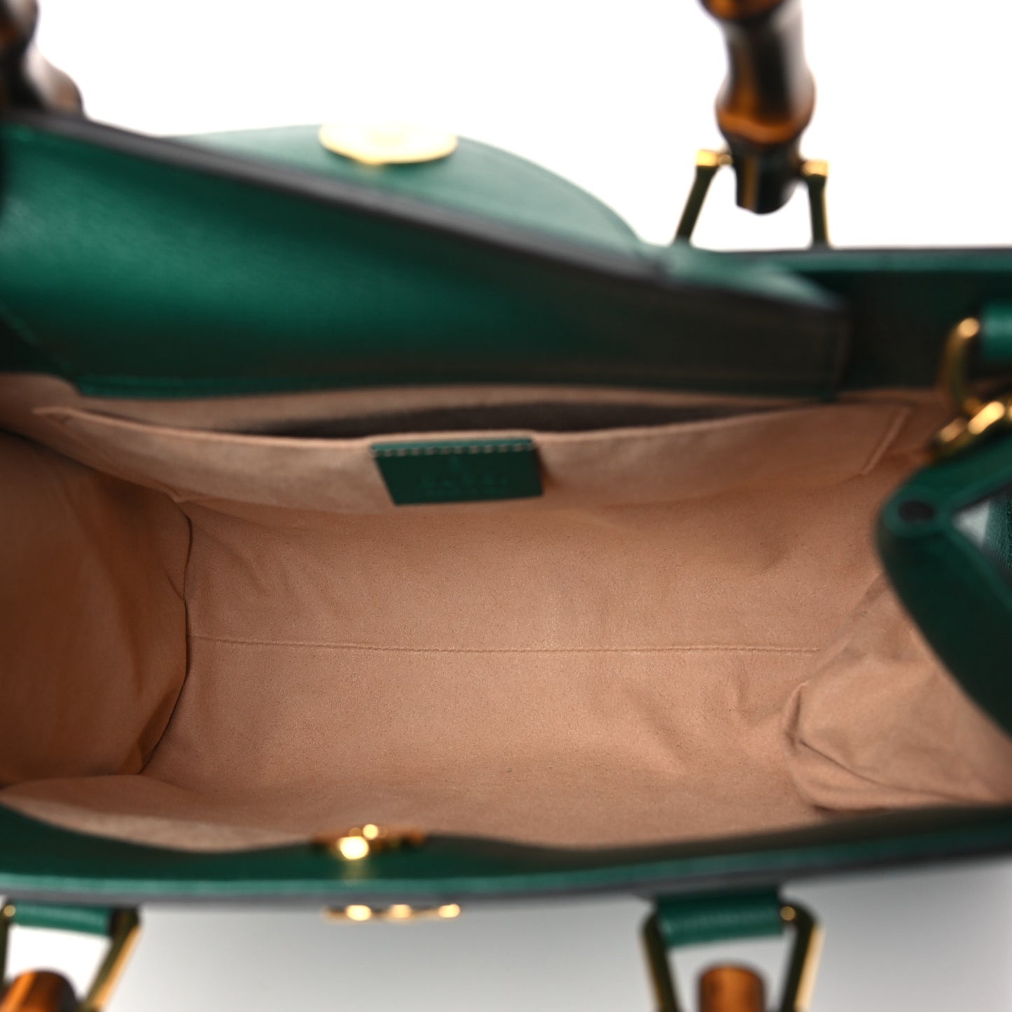 Wonka Grain Calfskin Small Diana Tote Bag Green Yellow Fluo