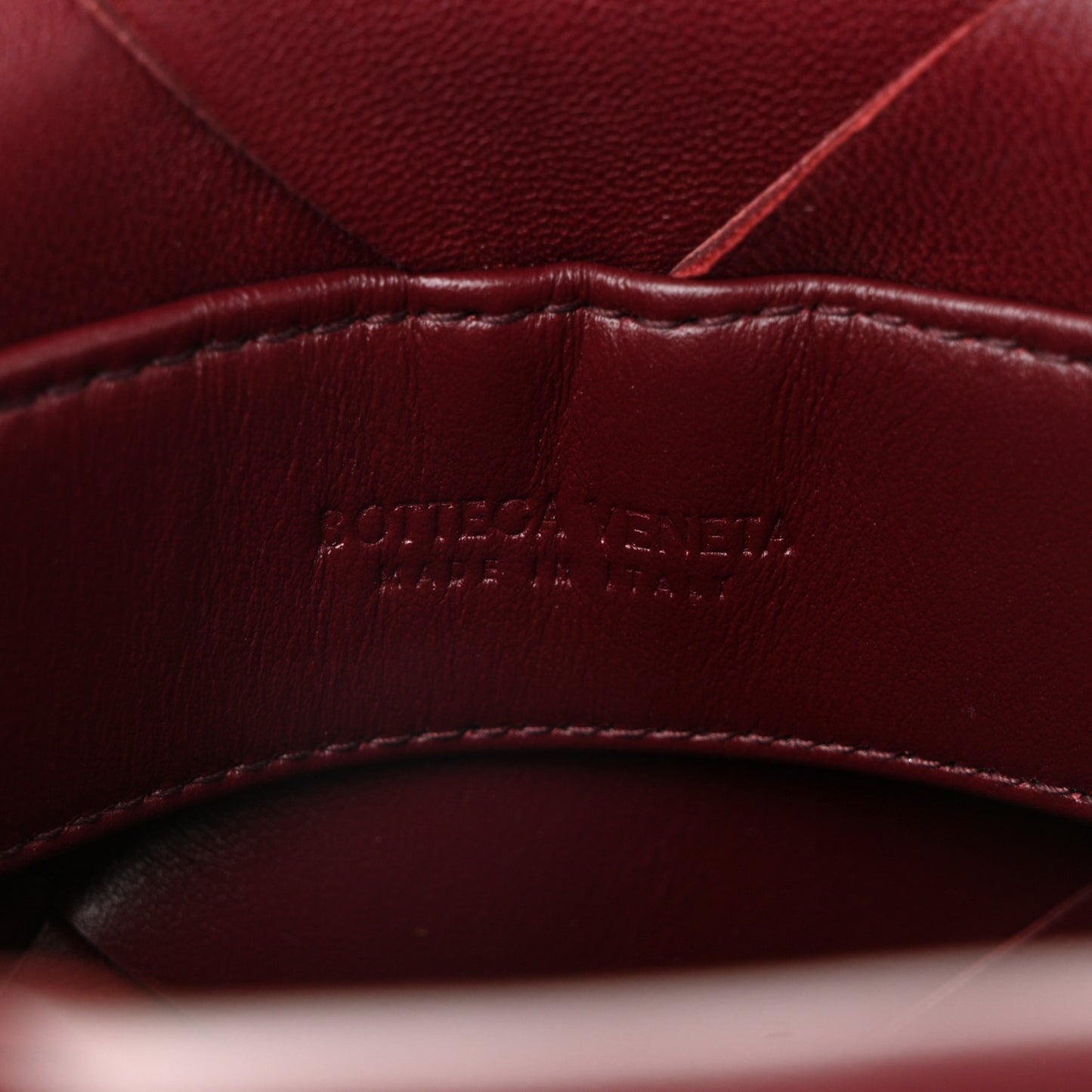 Nappa Maxi Intrecciato Clasp Bucket Bag Bordeaux