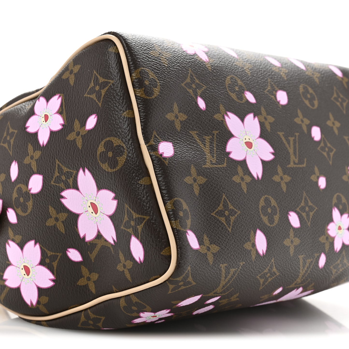 LV X TM Monogram Cherry Blossom Speedy Bandouliere 25 Sakura Brown