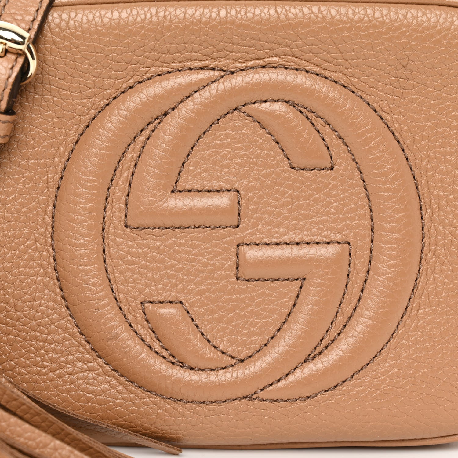 Gucci Pebbled Calfskin Small Soho Disco Bag Rose Beige 8 of 11