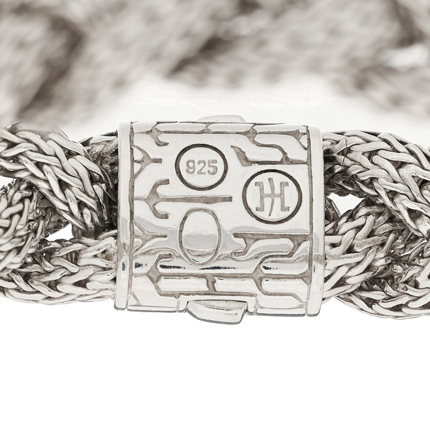 Sterling Silver 14mm Braided Classic Chain Bracelet