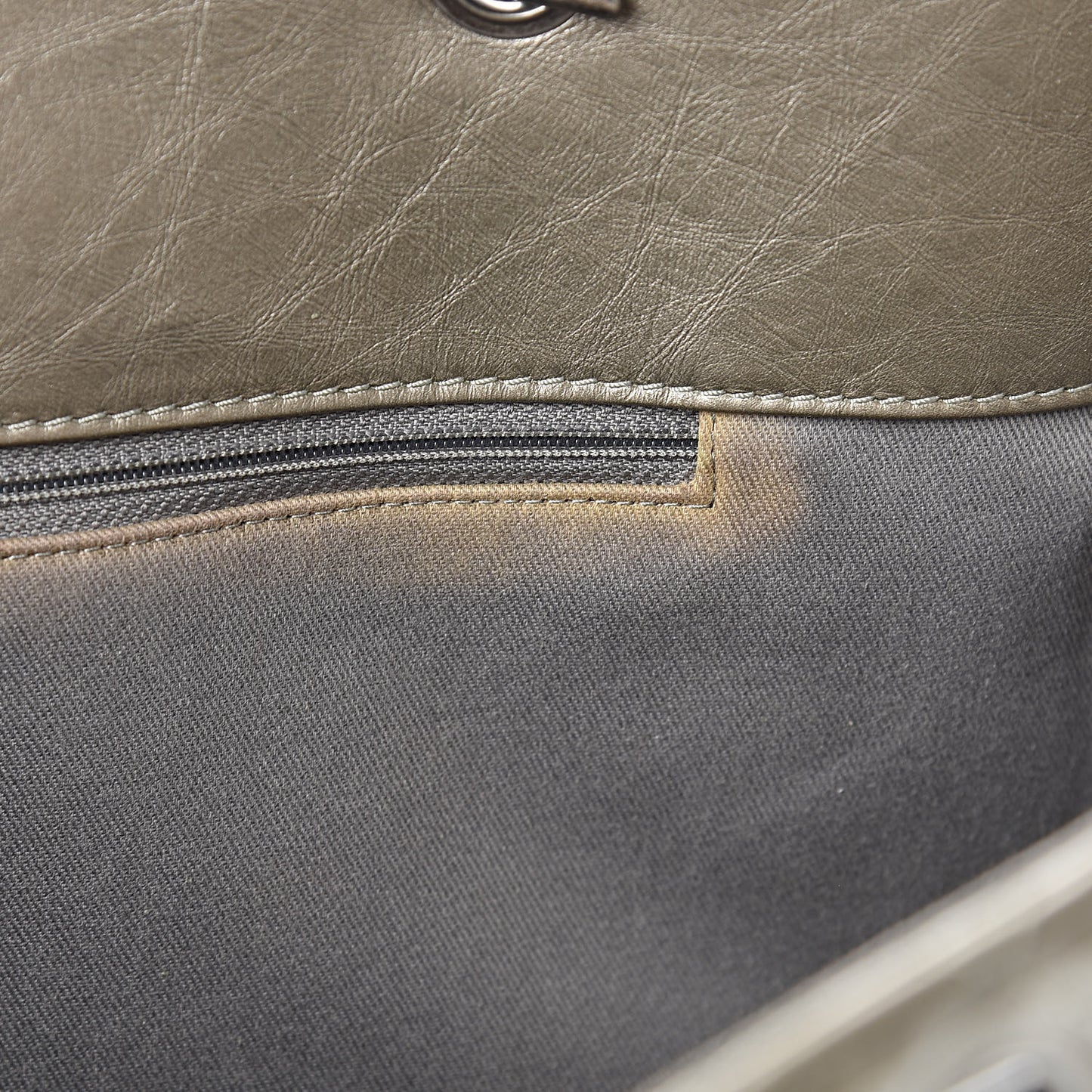 Aged Calfskin Quilted Reissue 2.55 Tote Light Gold