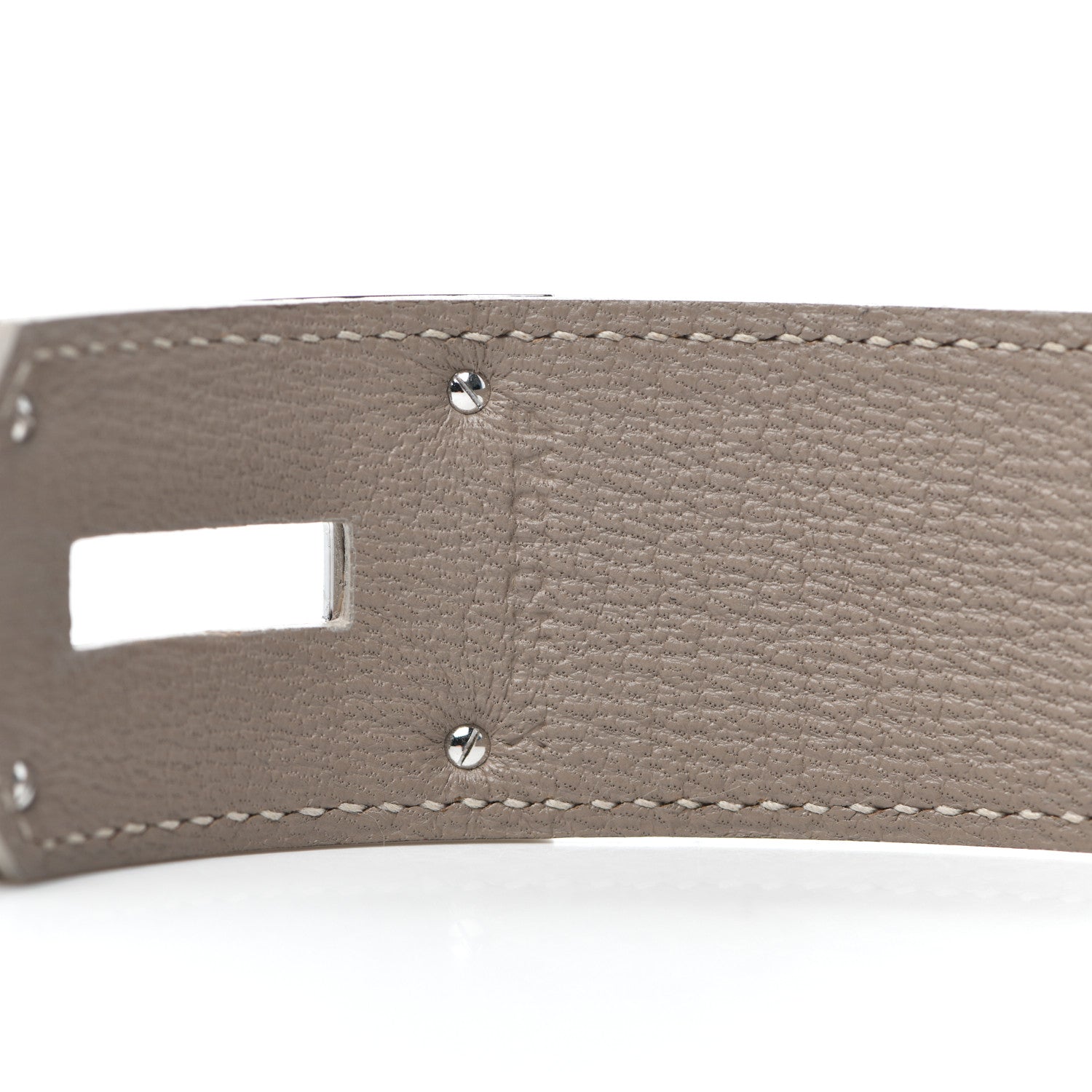 Hermes 18K White Gold Diamond Matte Niloticus Crocodile Himalaya Kelly Bracelet Blanc SH 6 of 7