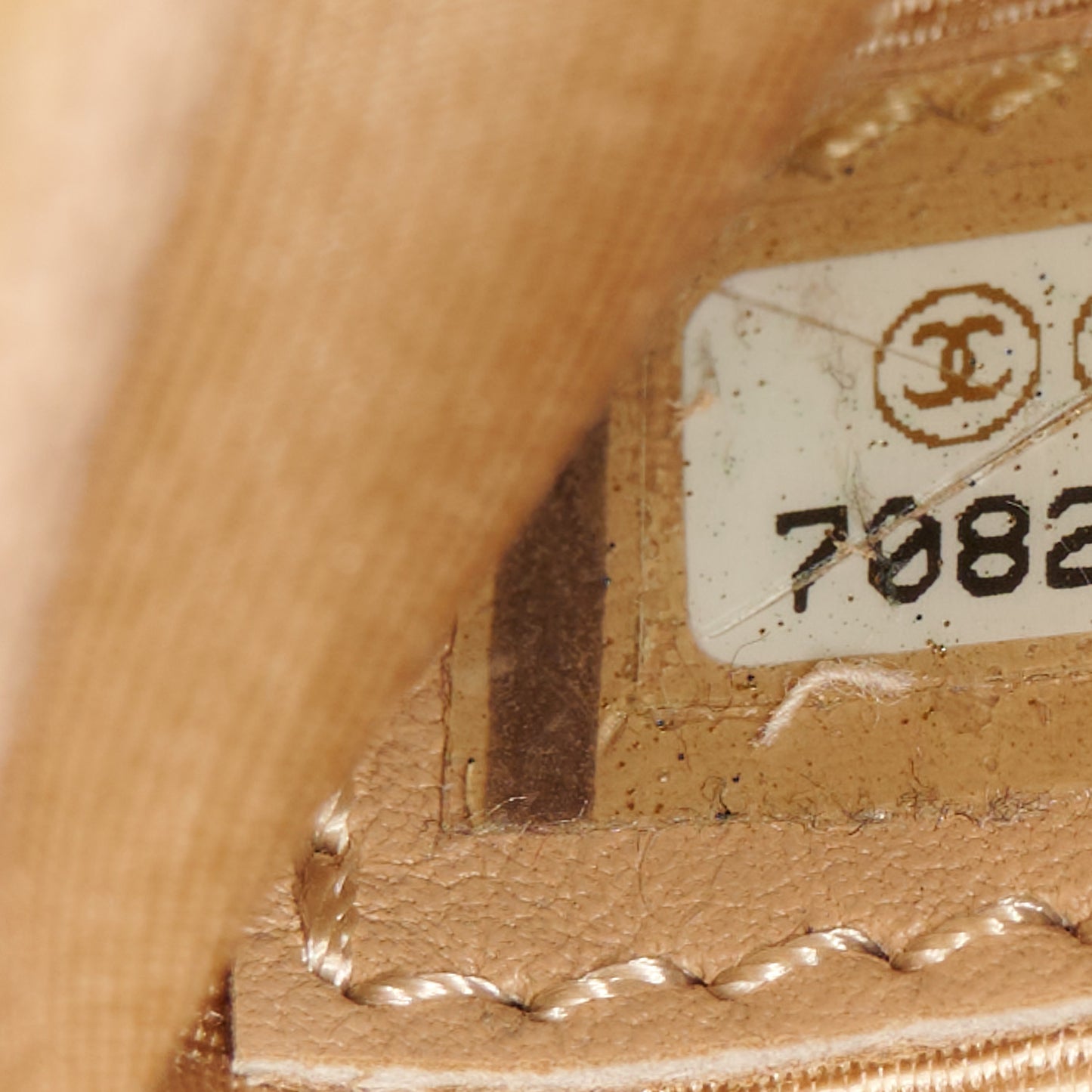 Caviar Quilted Medallion Tote Beige
