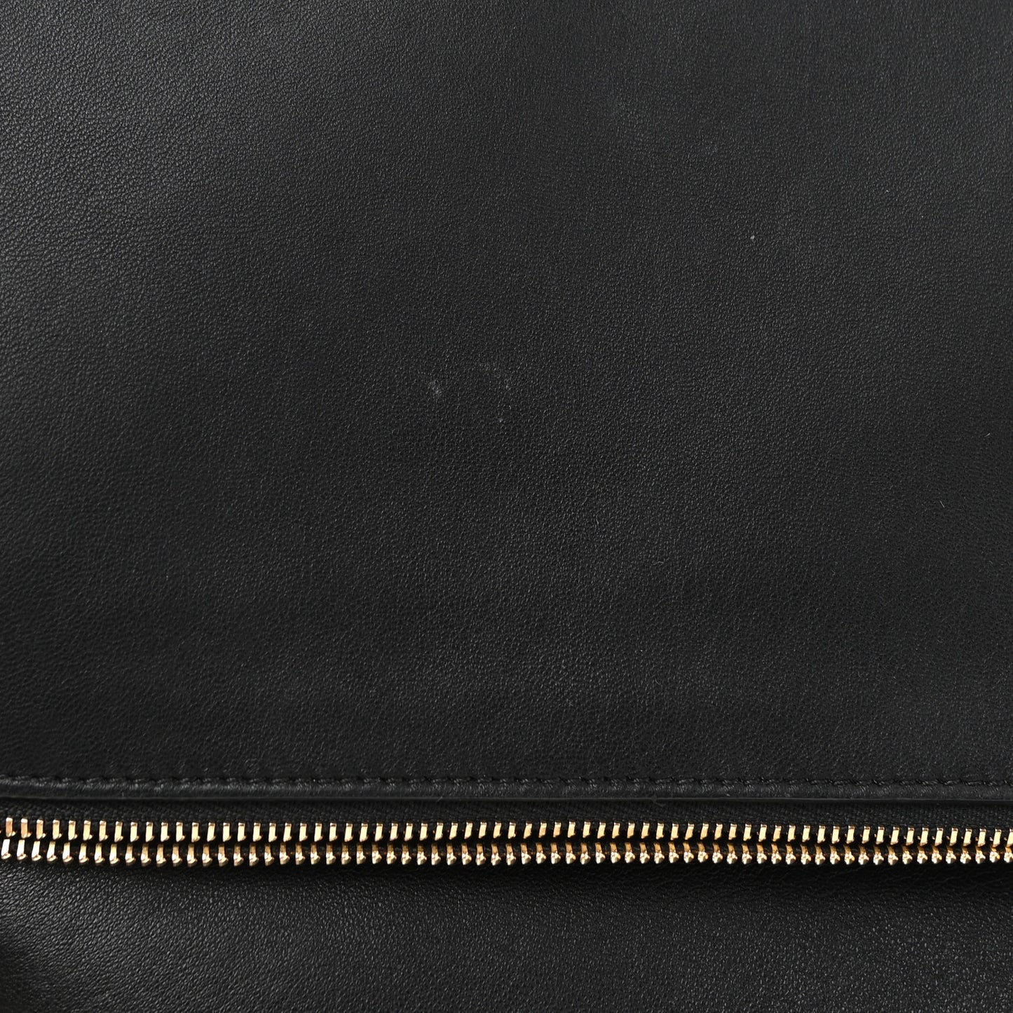 Calfskin Folded Clutch Black Grass