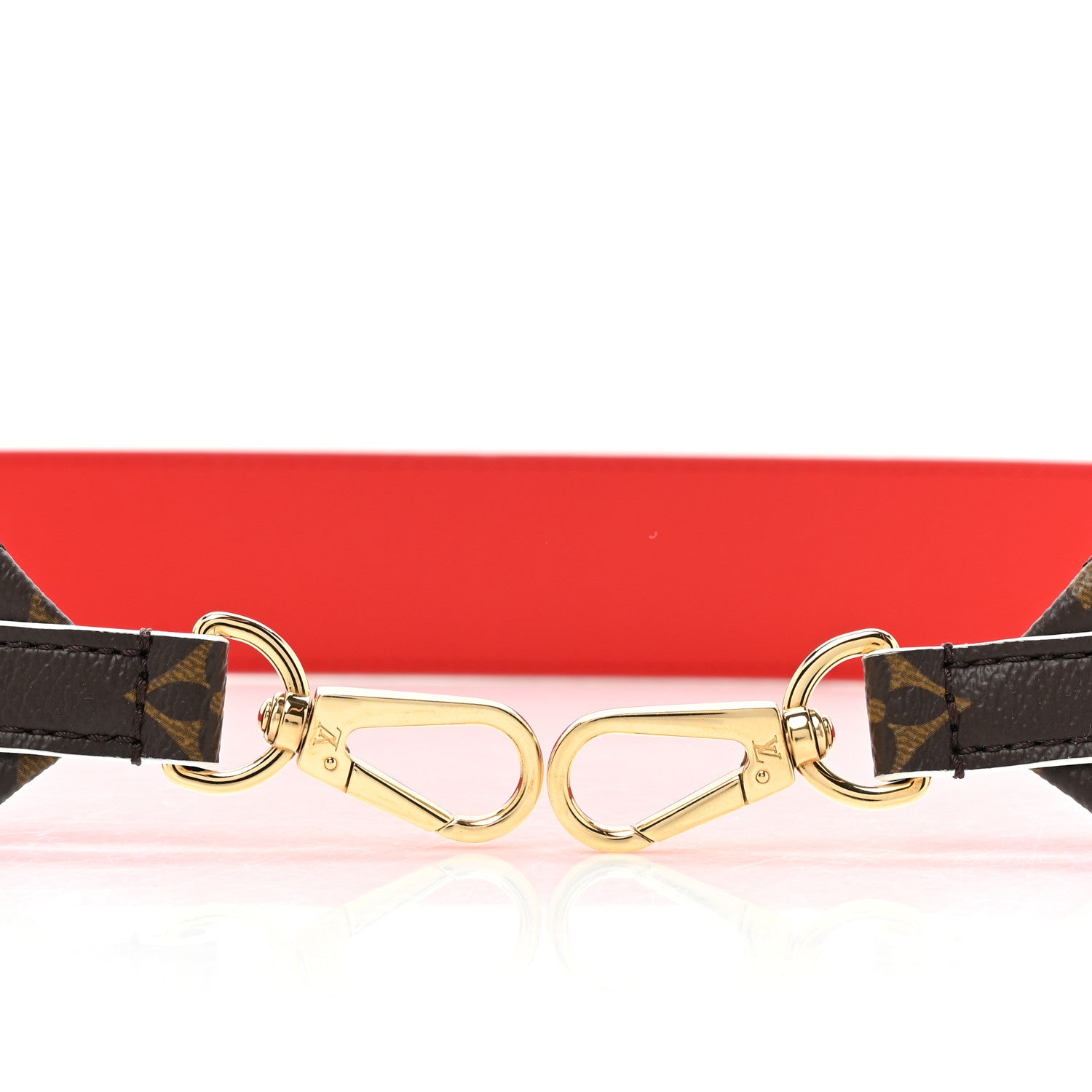 Louis Vuitton Monogram Adjustable Bandouliere Shoulder Strap Red 3 of 4