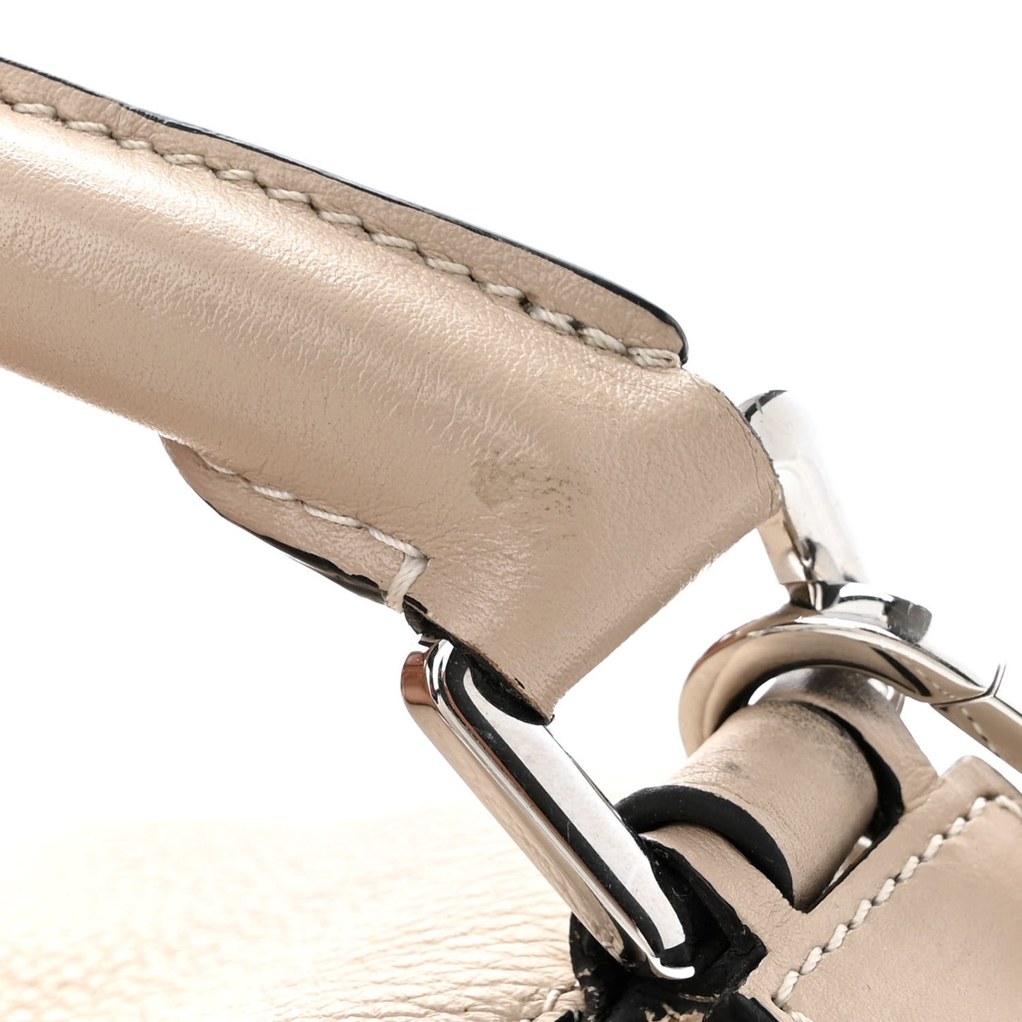 Grained Calfskin Small Puzzle Bag Sand