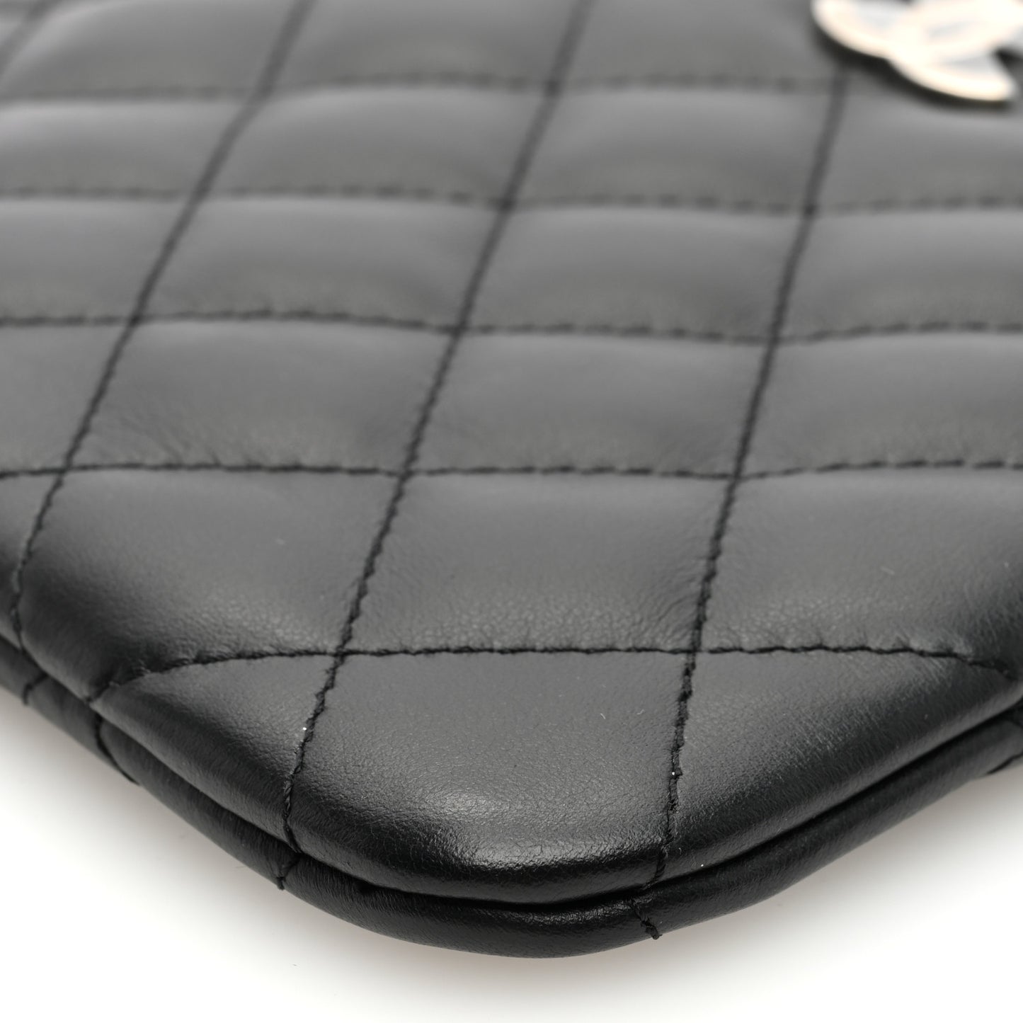 Lambskin Quilted Crossbody Bag Black