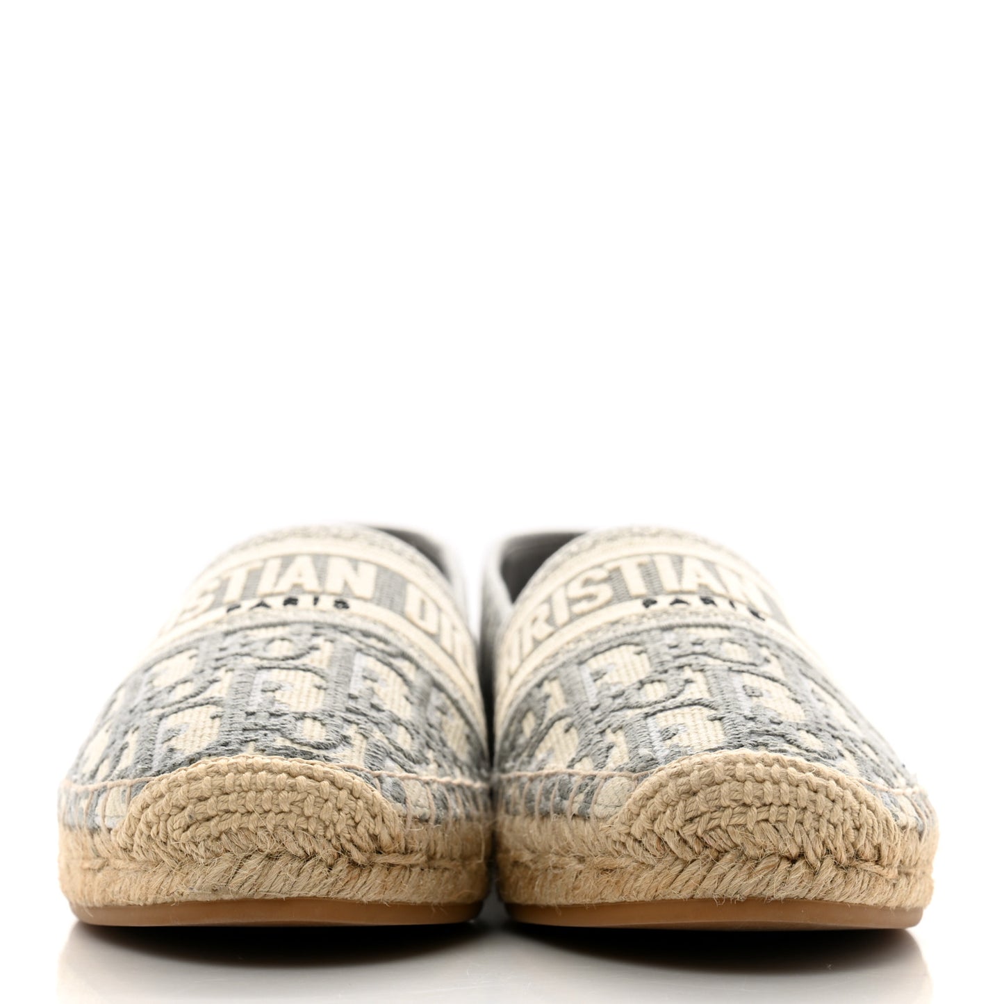 Oblique Embroidered Granville 15mm Espadrilles 39.5 Grey Stone