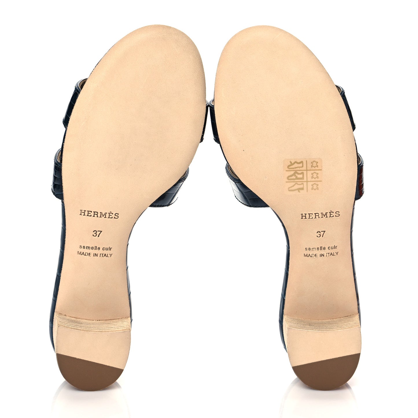 Shiny Alligator Oasis Sandals 37
