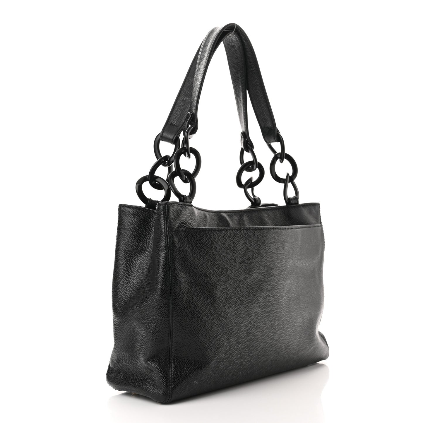 Caviar Bekko Chain Tote Black