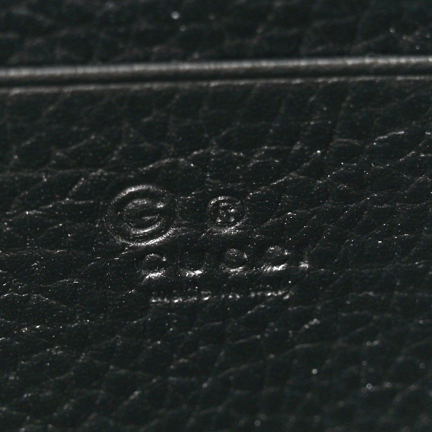 Calfskin GG Marmont Chain Wallet Black