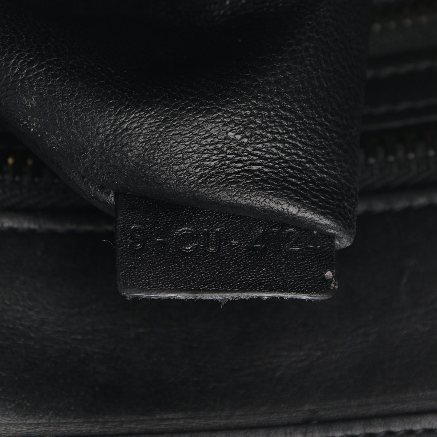 Textured Calfskin Micro Tri-Color Luggage Olive